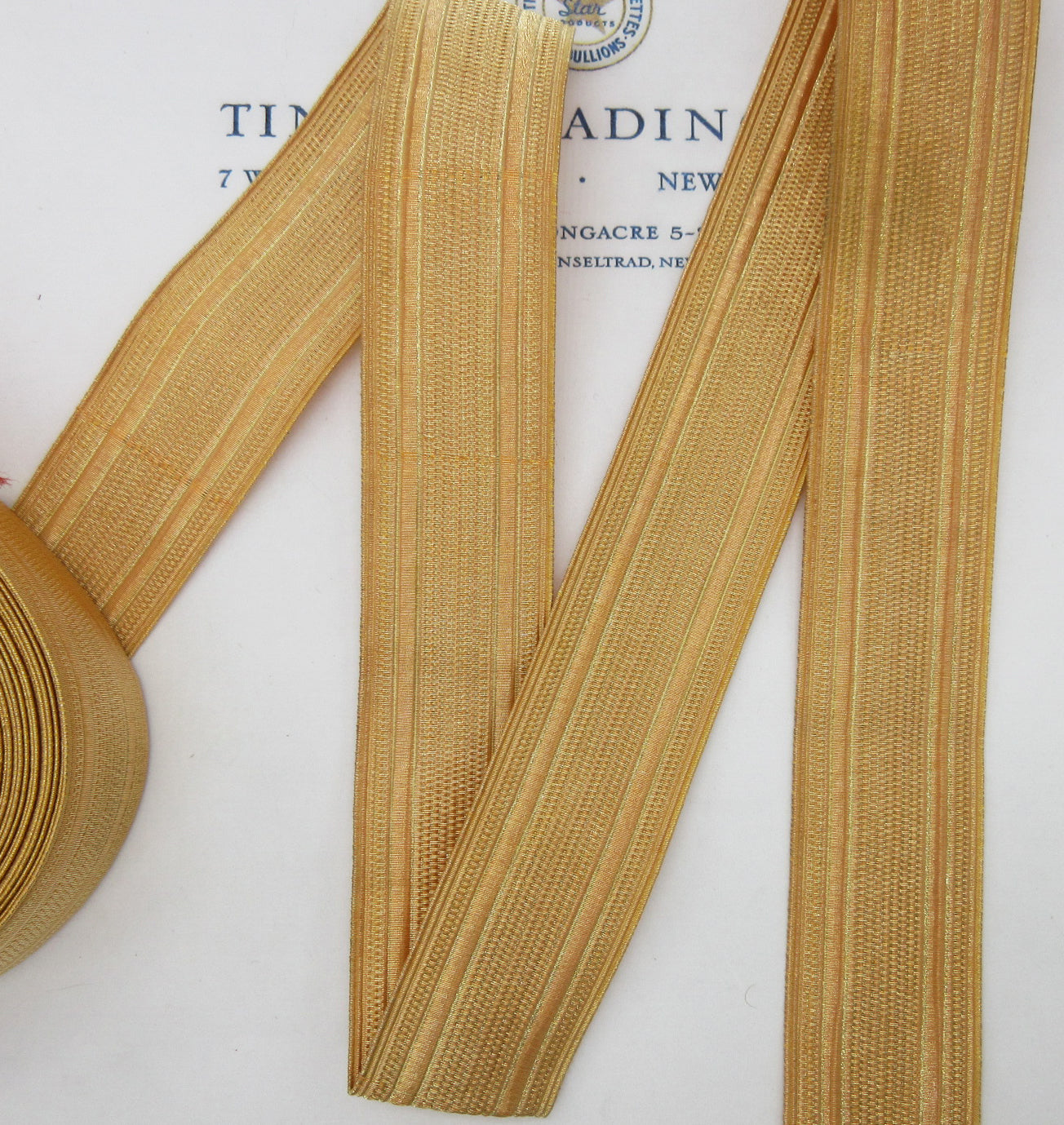 Gold Wire Military Lace  - 1"