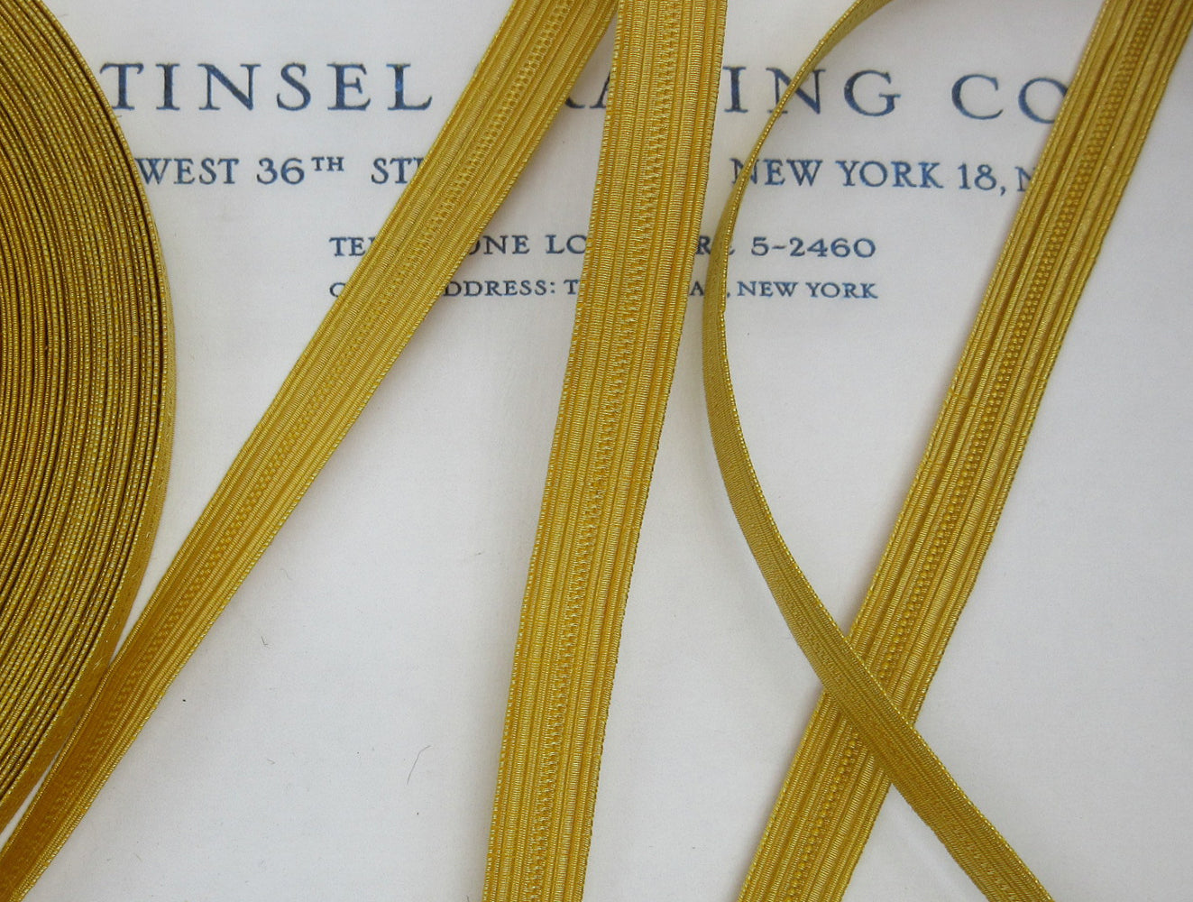 Gold Wire Military Lace - 3/8" and 1/2"