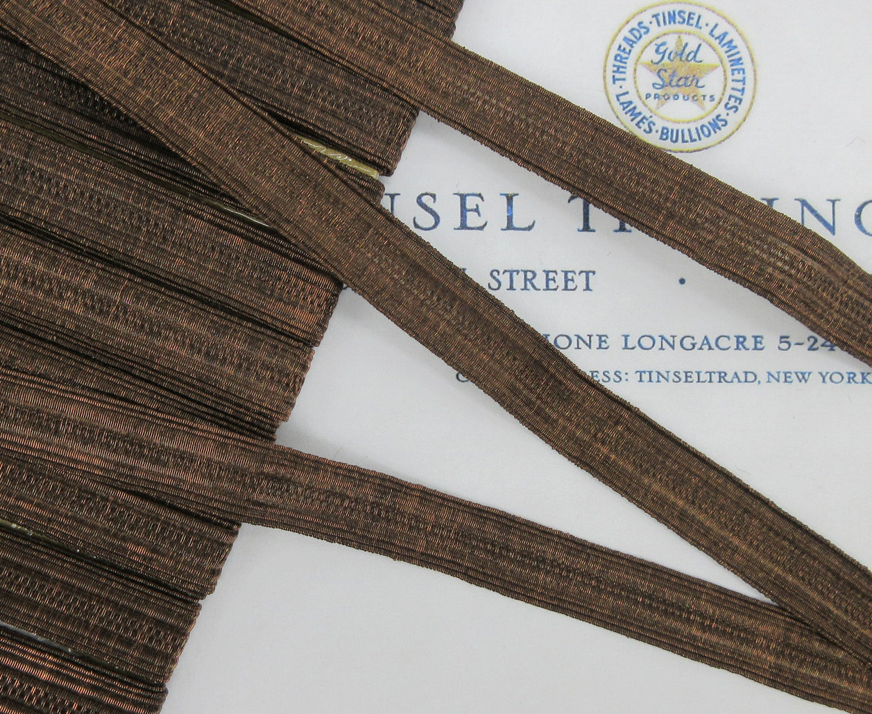 Bronze Metallic  2 Vellum Trim  2 Widths