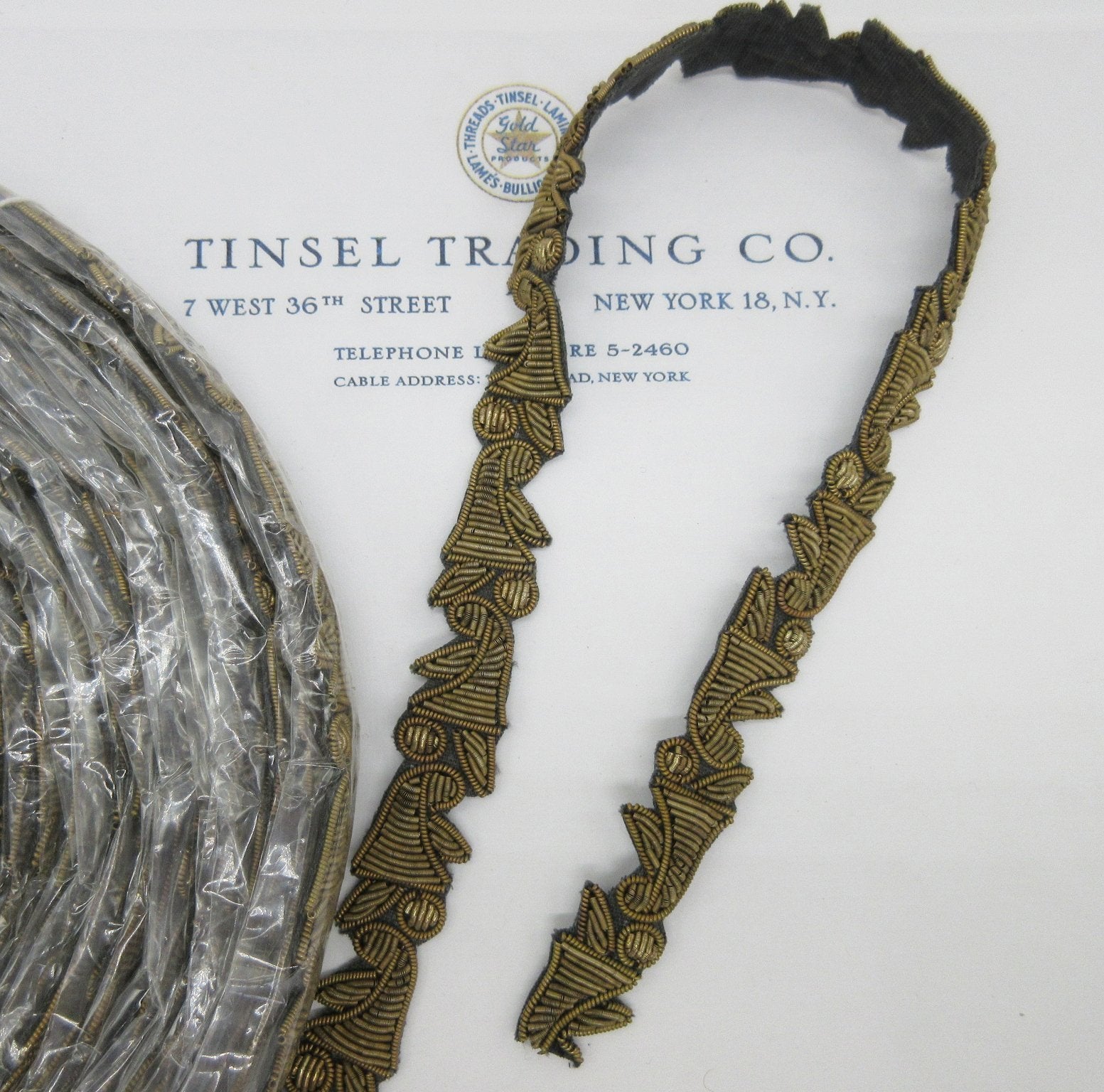 Bronze Metallic Bullion Trim 5/8"
