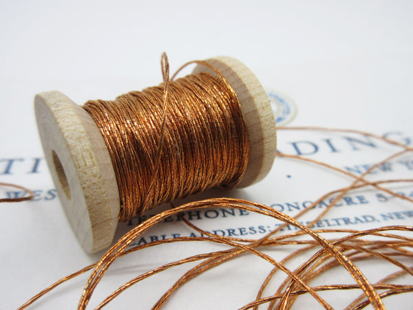 Assorted Antique French Copper Metallic Thread