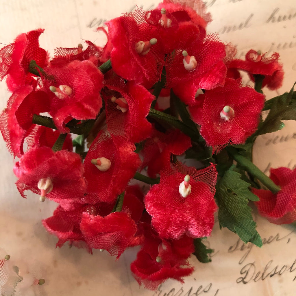 Velvet Flower Spray 2 Colors