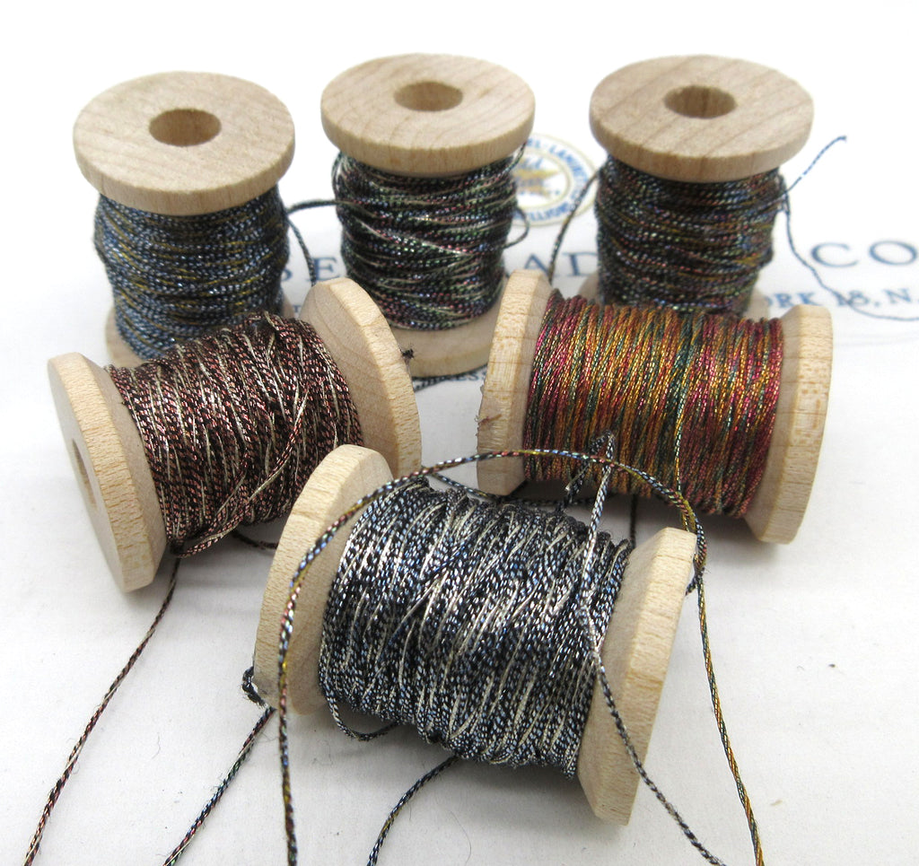 Antique French Metallic Multi Color Twist 4 ply