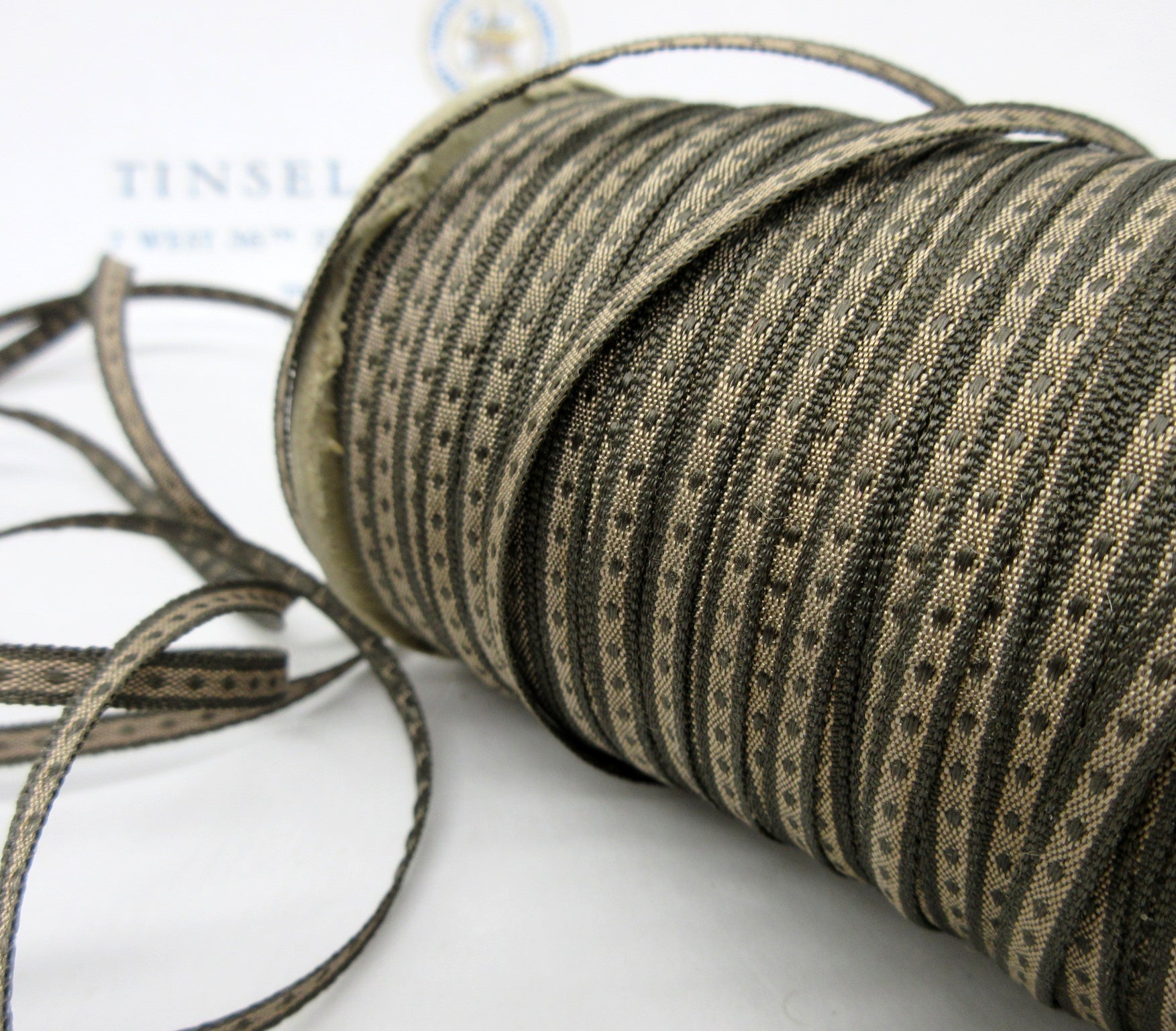 Dot Ribbon 2 colors  1/8" 6 Yards