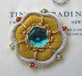 Gold/Silver W/Blue Stone
