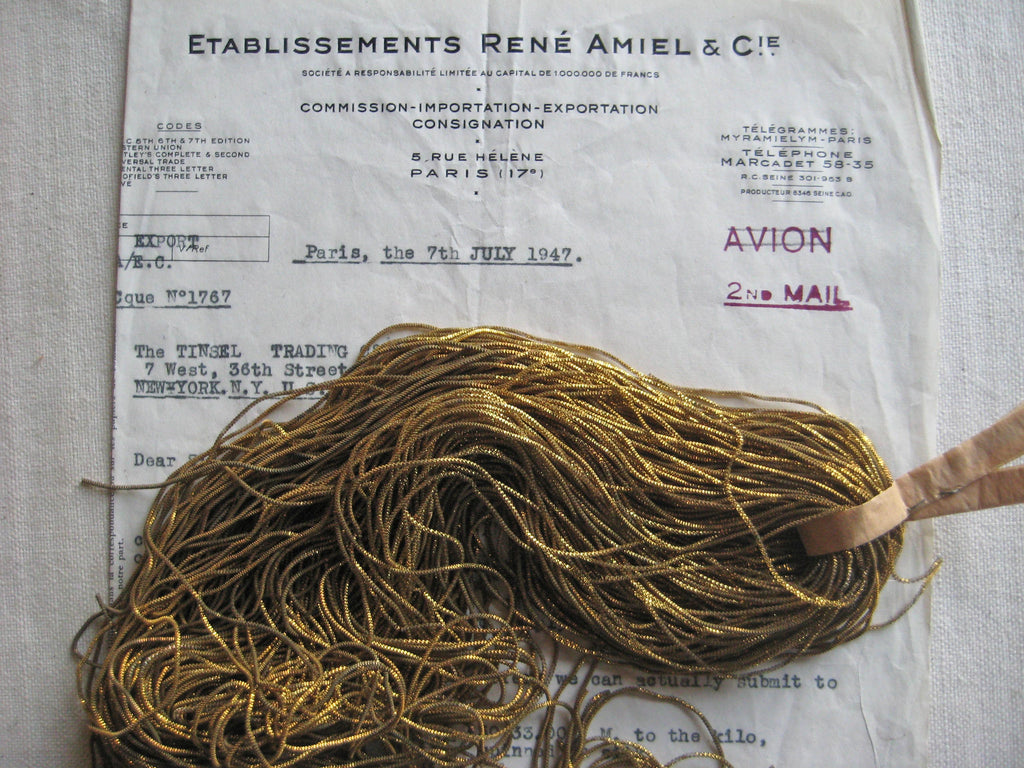 French Check Purl Embroidery Bullion Thread 2 Strands - 9 Colors