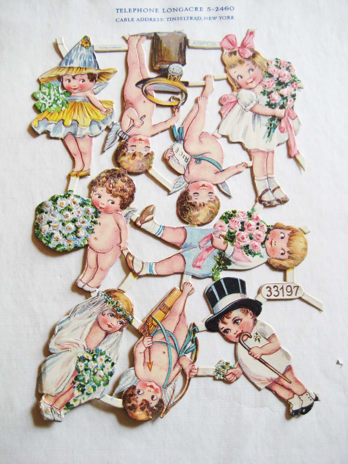 Victorian Cherub Wedding Scrap Sheet