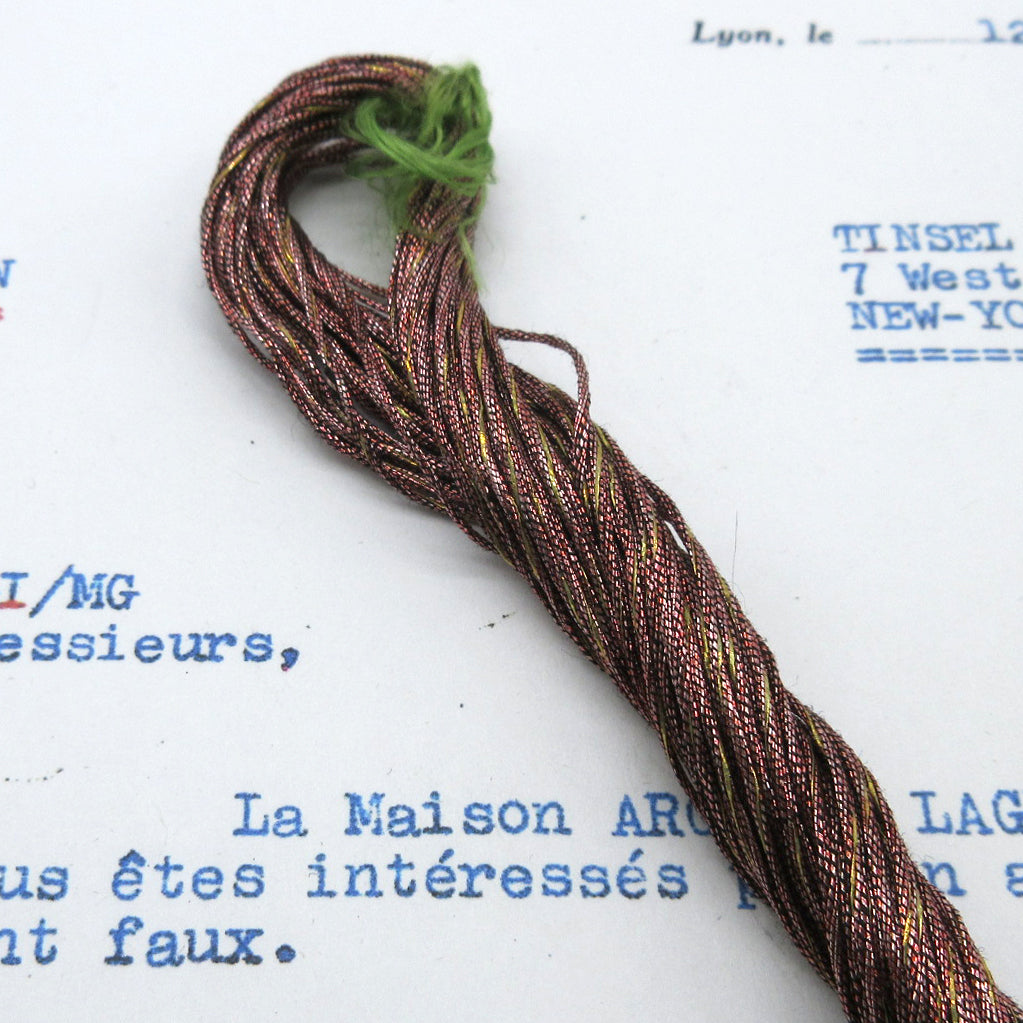 7 Ply French Metallic Thread - 1 Hank - 2 Colors