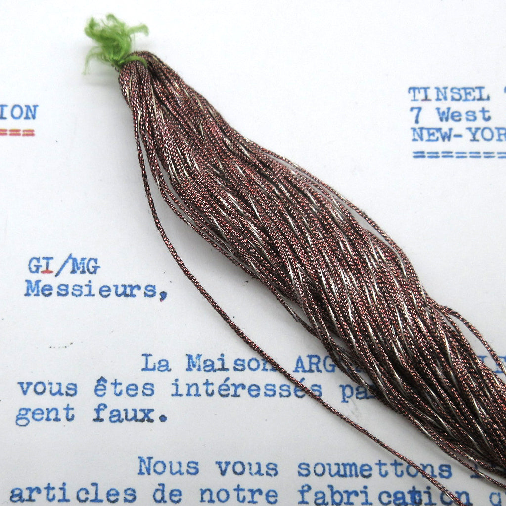 7 Ply French Metallic Thread - 1 Hank - 2 Colors