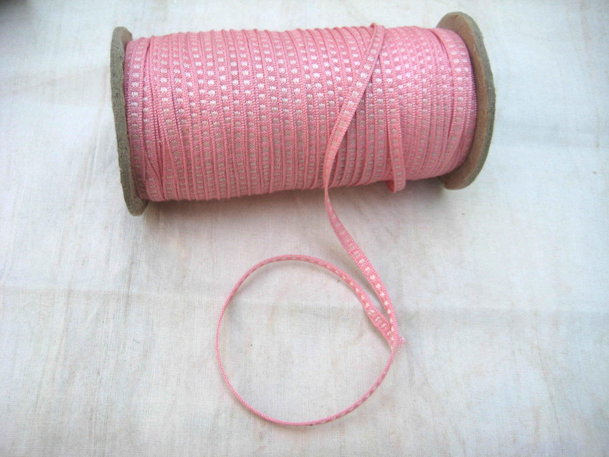 Pink w/Squares 1/8" 6 Yards