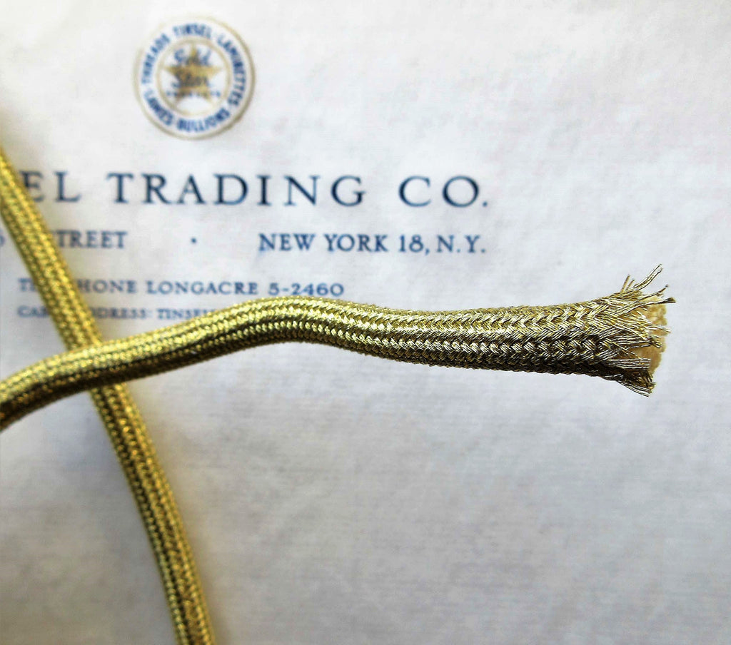 Gold Metallic Tubular Cord