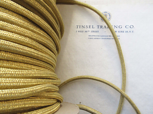 Gold Metallic Tubular Cord