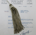 Silver Bullion Tassel W/Woven Top