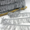 Silver Metallic Loop Fringe 2"