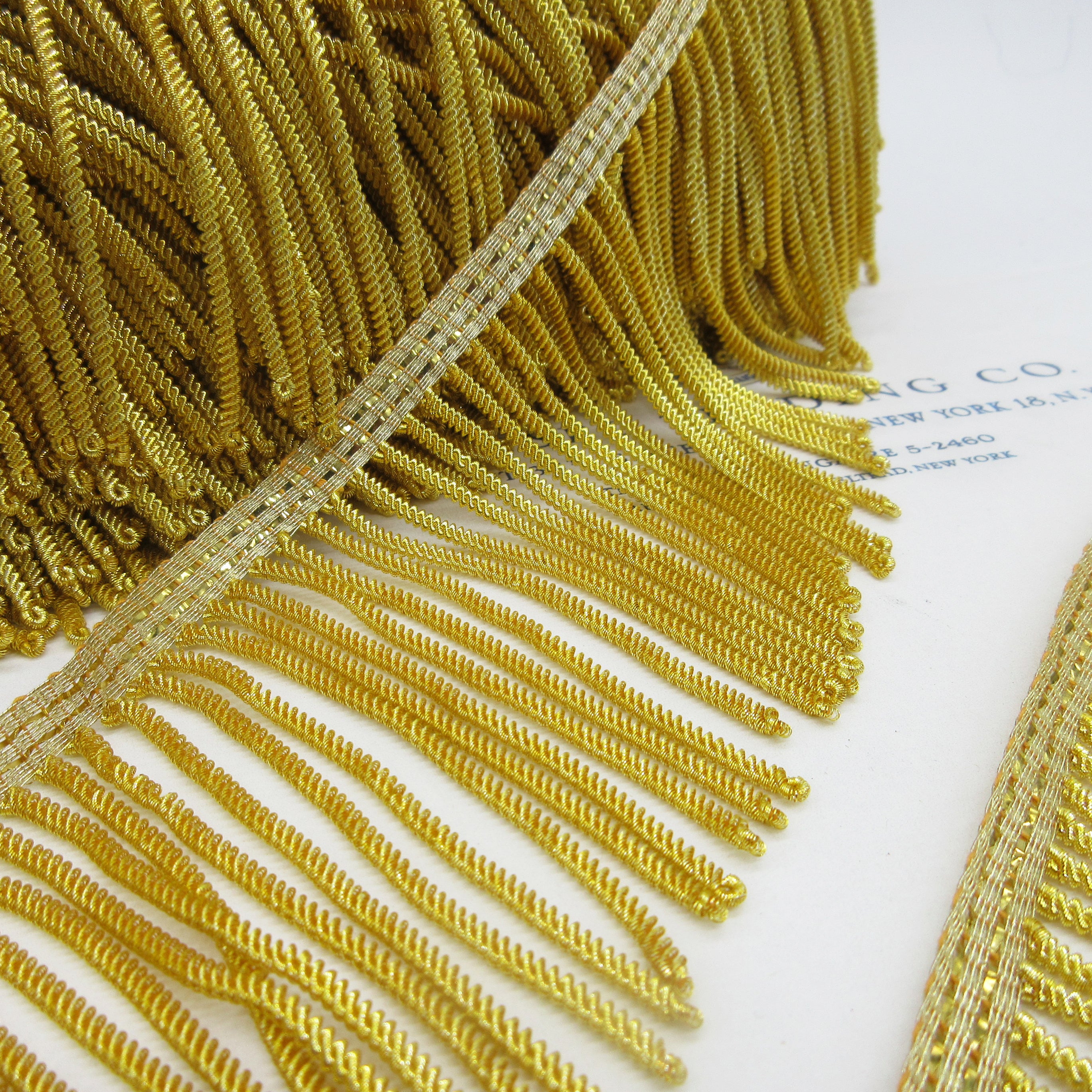 Gold French Metallic Bullion Fringe - 3 sizes