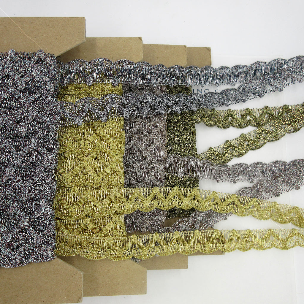 Zig Zag Metallic Trim 3/4"
