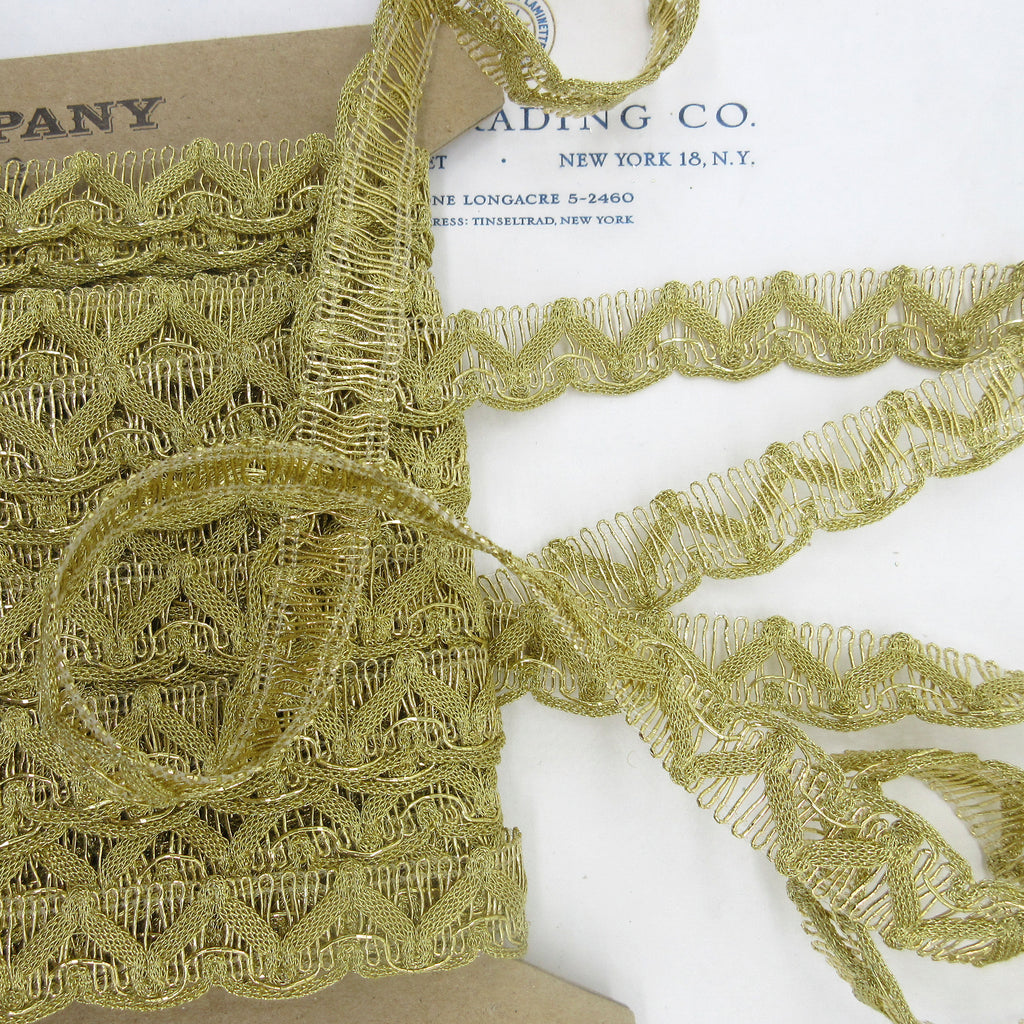 Zig Zag Metallic Trim 3/4"