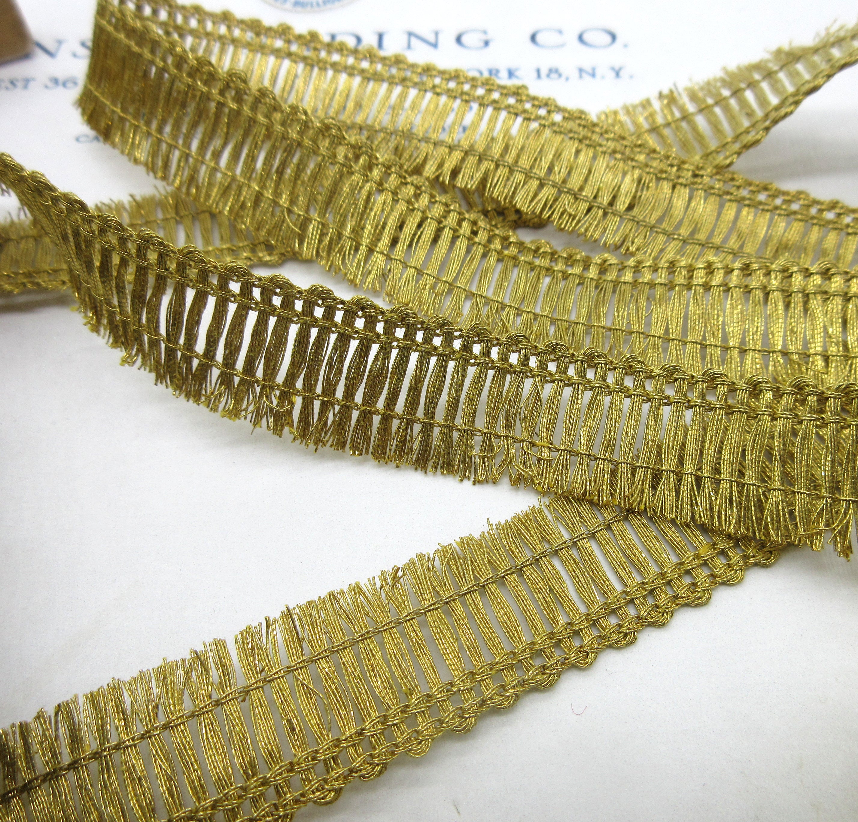Tiny Metallic Thread Fringe 5/8" - 3 Colors