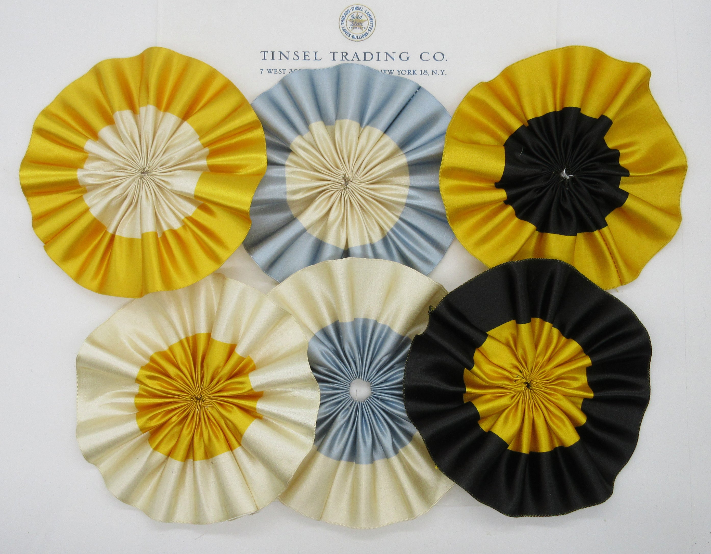 Ribbon Cockades/Rosettes 5"  - Multiple Colors