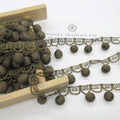 Antique Gold Metallic Ball Fringe