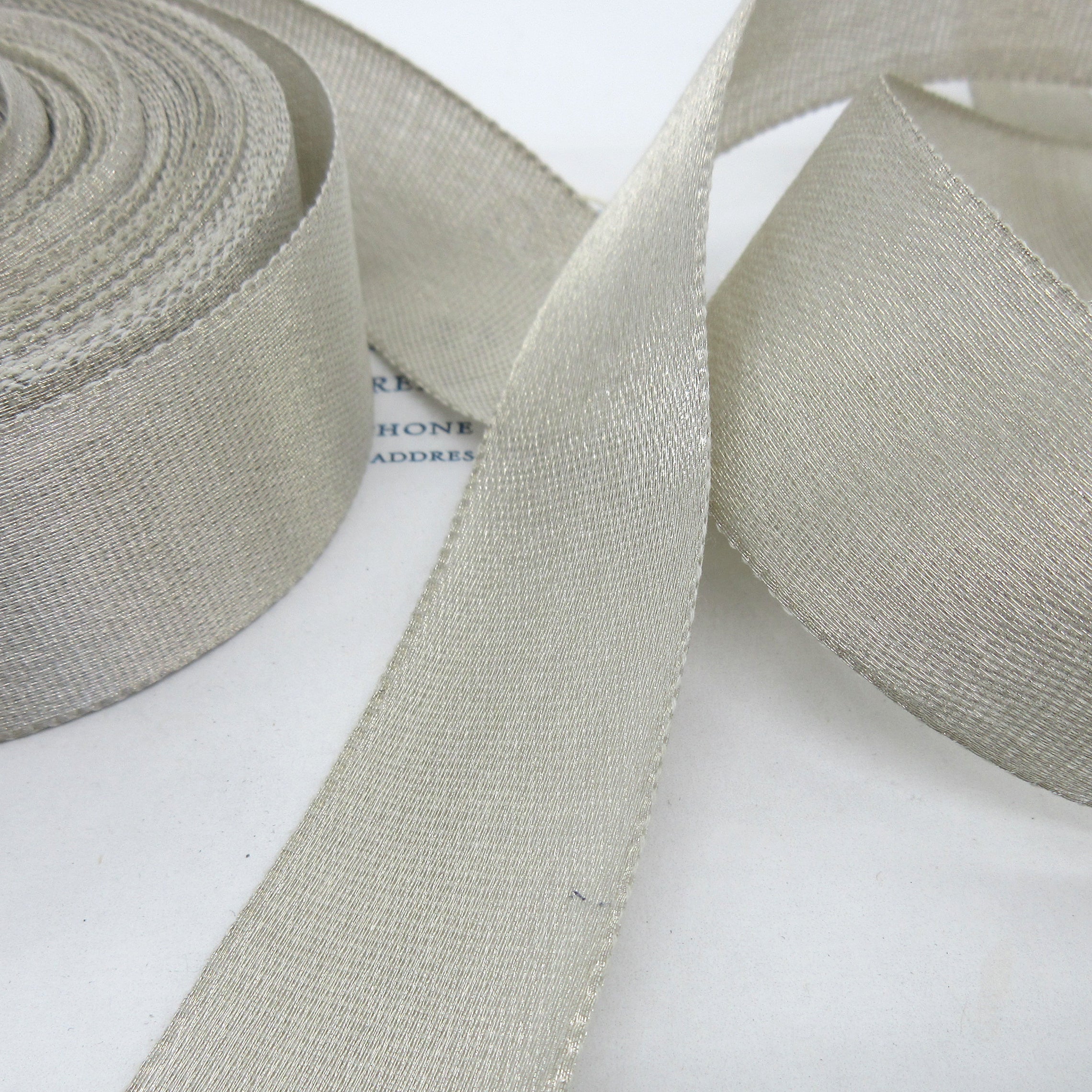 Silver Metallic Ribbon 2 sizes