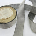 Dark Silver Metallic Ribbon 1"