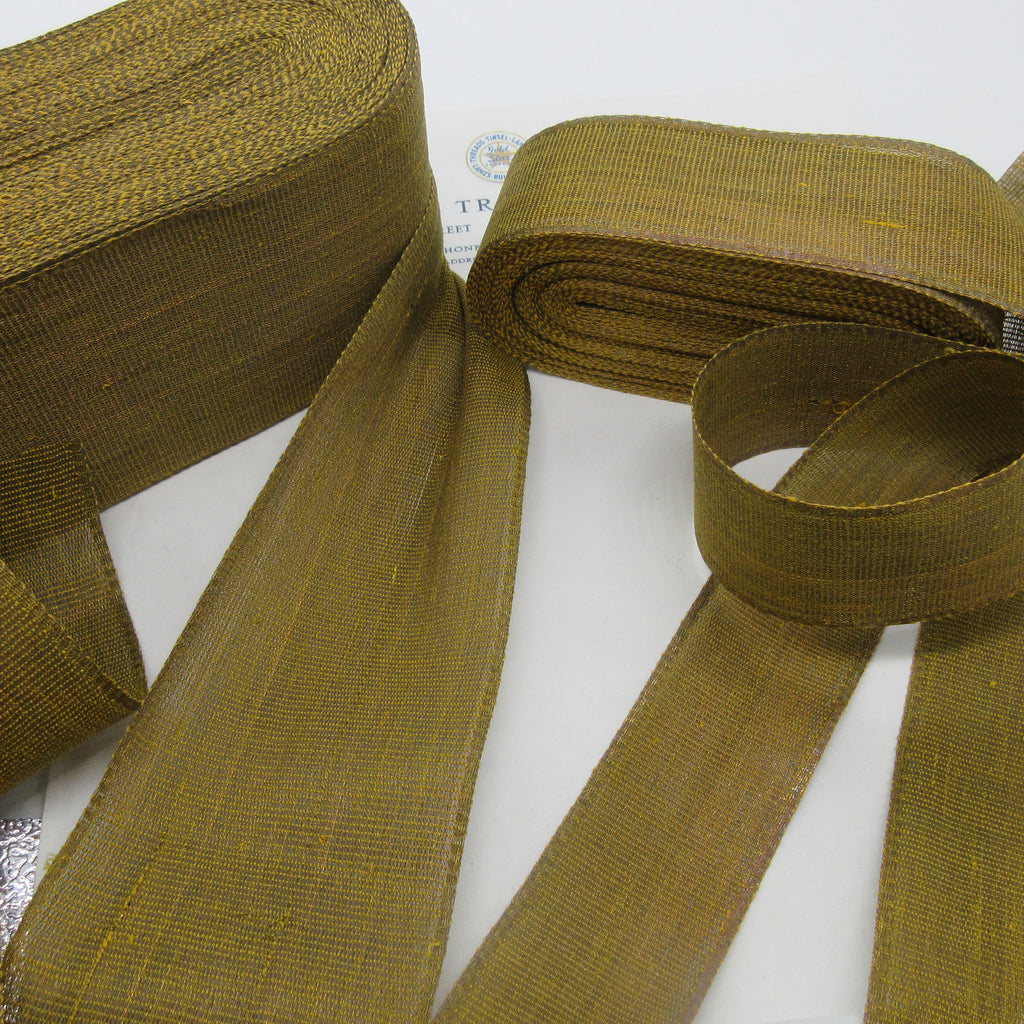 Antique Gold Metallic Ribbon - 2 sizes