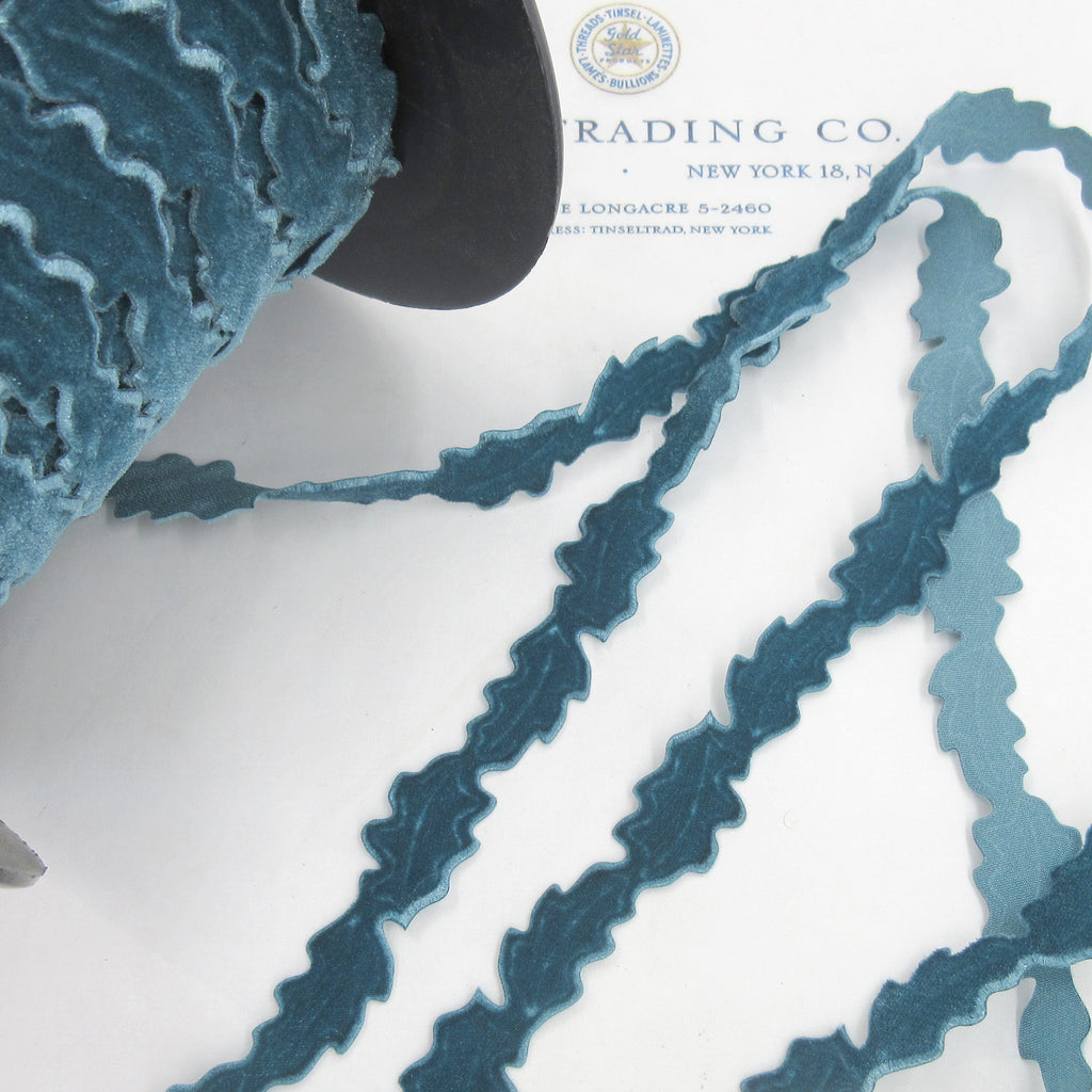 Velvet Leaf Ribbon Trim - 5/8" - 5 colors