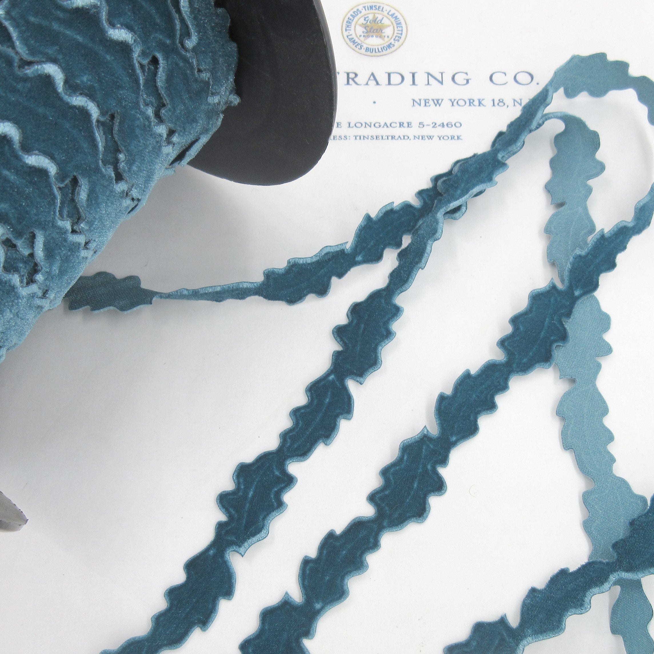 Velvet Leaf Ribbon Trim - 5/8" - 5 colors