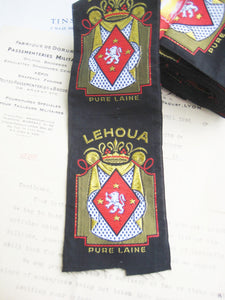 French Woven Labels Lehoua 4 pcs