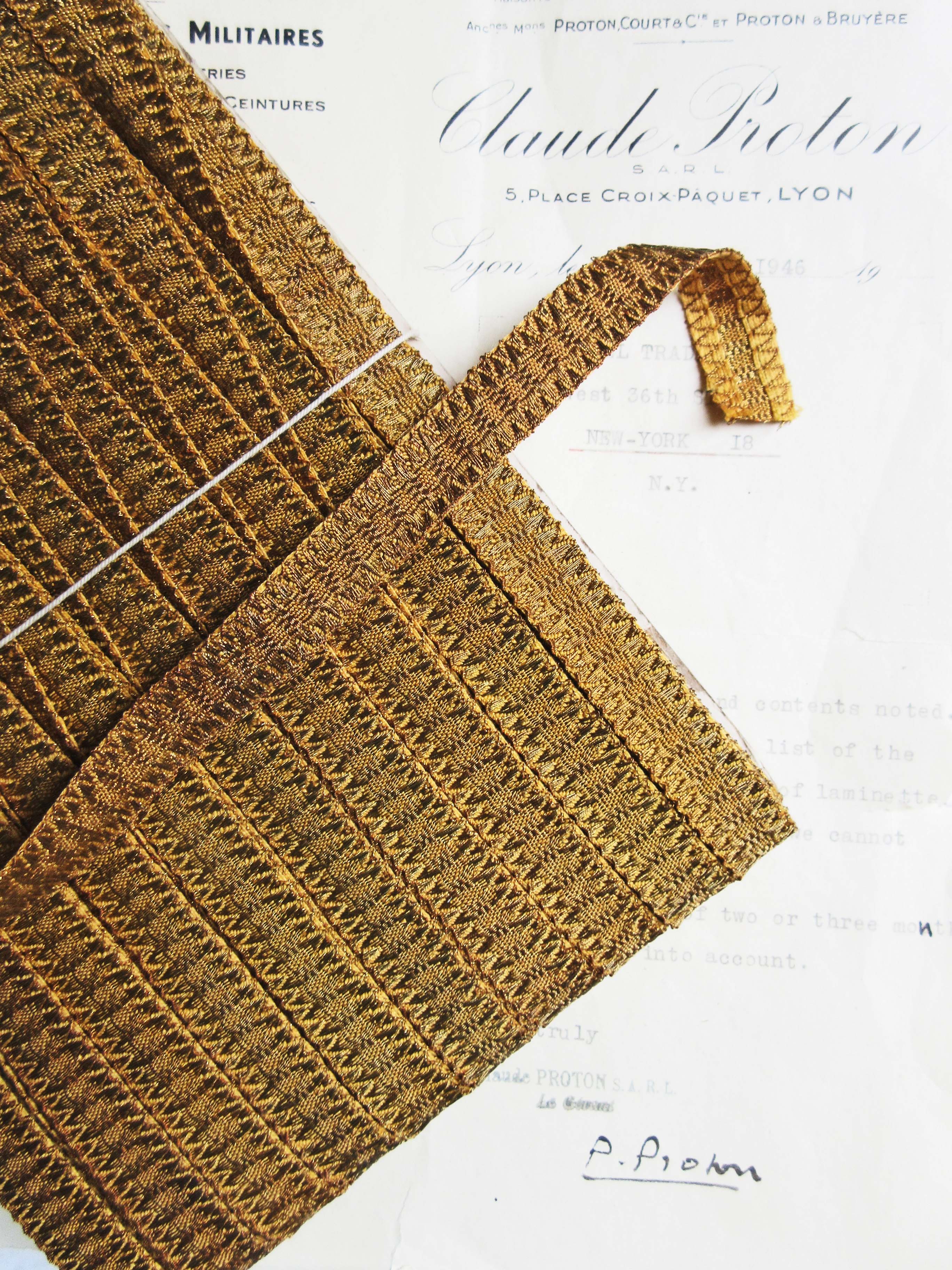 Gold Metallic Tape Trim 5/8"