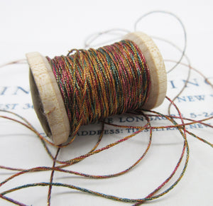 Antique French Metallic Multi Color Twist 4 ply