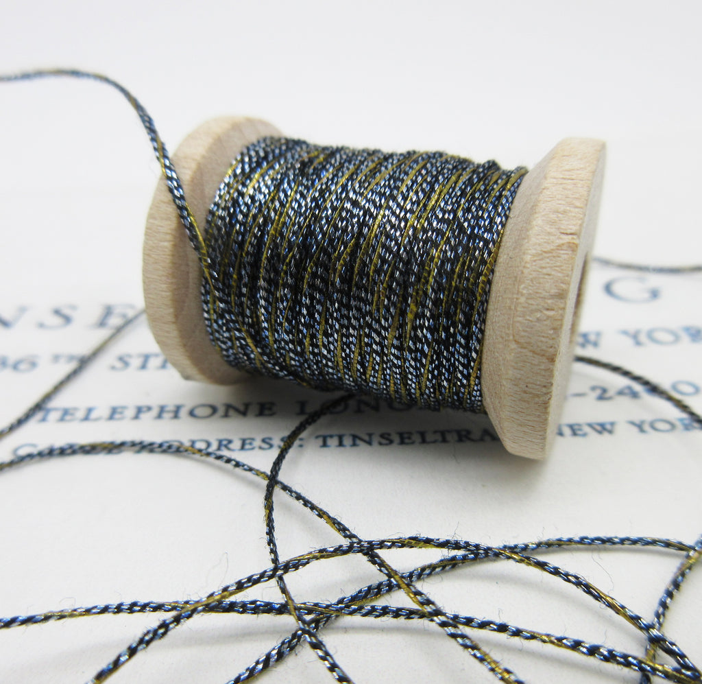 Antique French Metallic Multi Color Twist 4 ply