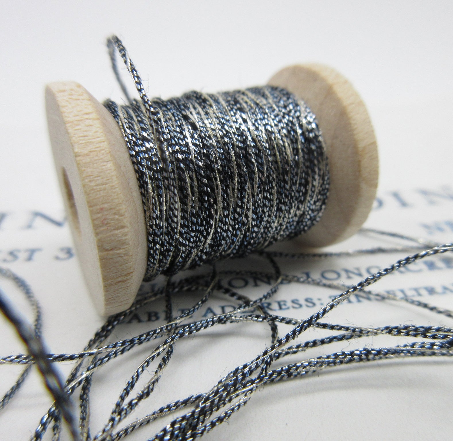 Antique French Metallic Multi Color Twist 4 ply