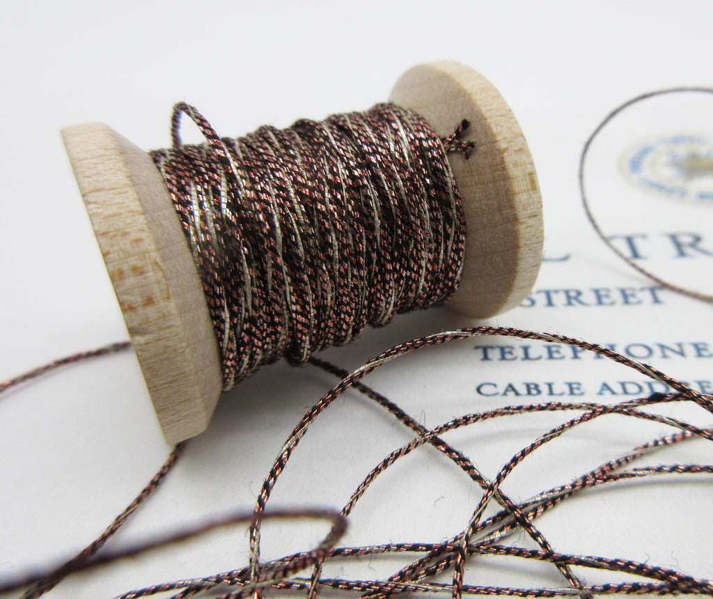 Antique French Metallic Multi Color Twist 4 ply