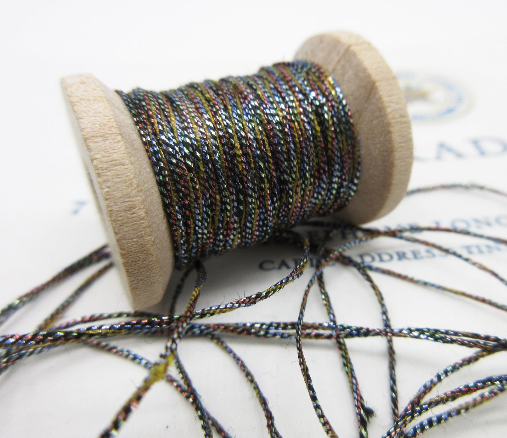 Antique French Metallic Multi Color Twist 4 ply