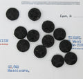 Black Woven Buttons 1Dozen