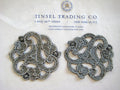 Pair of Dark Silver Appliques