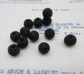 Black Woven Bobbles 1 doz - 3/8"