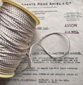 2 yards Silver Metallic Cord 1/8"