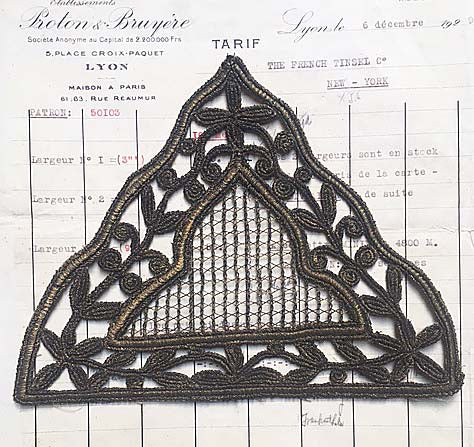 Dark Gold Triangle Applique