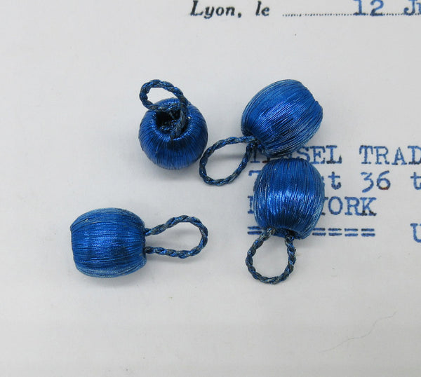 Small Metallic Thread Color Bobbles 4 Pcs