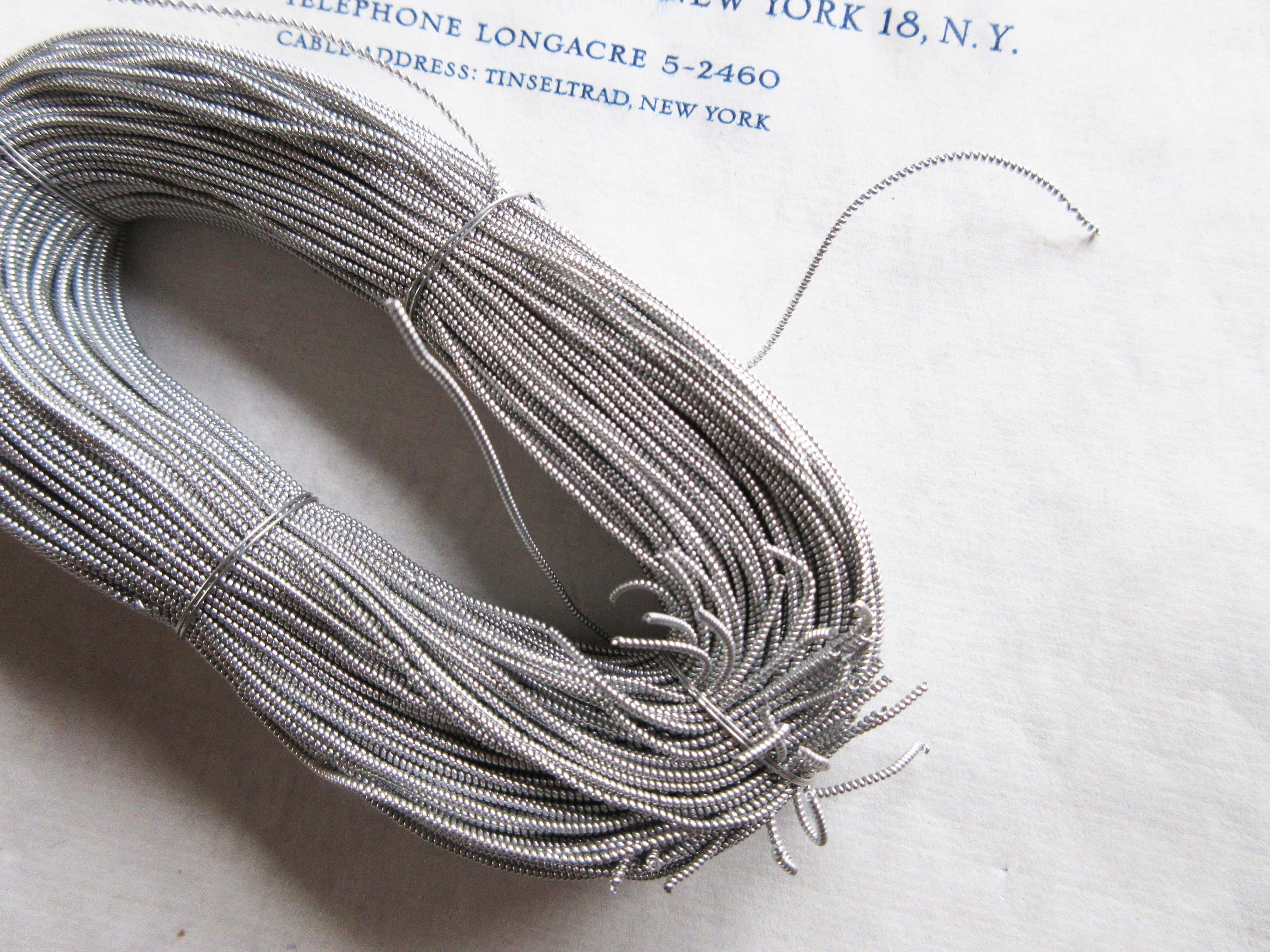 Roll of Aluminum Pearl Purl Embroidery Bullion Thread