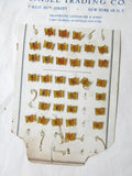 Amber Glass Butterfly Button 1 Doz