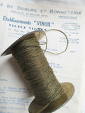 4 Yards Dark Gold  Metallic Twisted Cord 1/32"