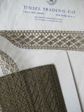 Dark Gold Metallic Straight Edge Lace Trim 1 7/16"