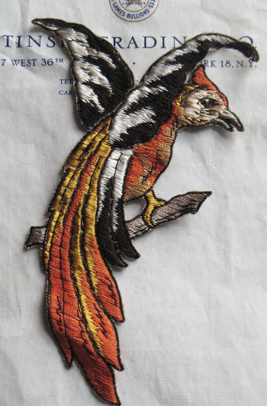 Black/Orange Multi Color Bird