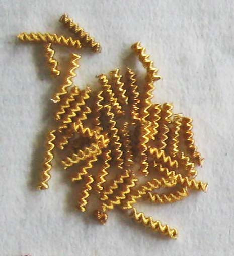 French Check Purl Bits Embroidery Metallic Bullion - 7 Colors