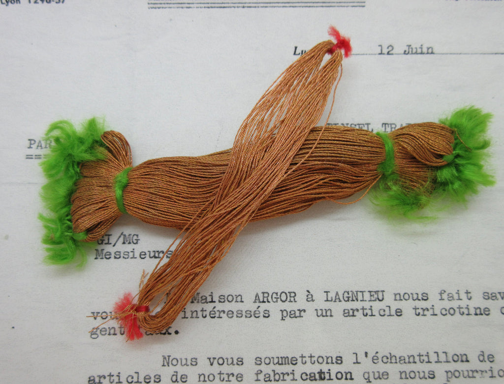 3 ply French Metallic Thread - 6 Colors