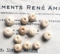 Cream Victorian Buttons - 1 Doz